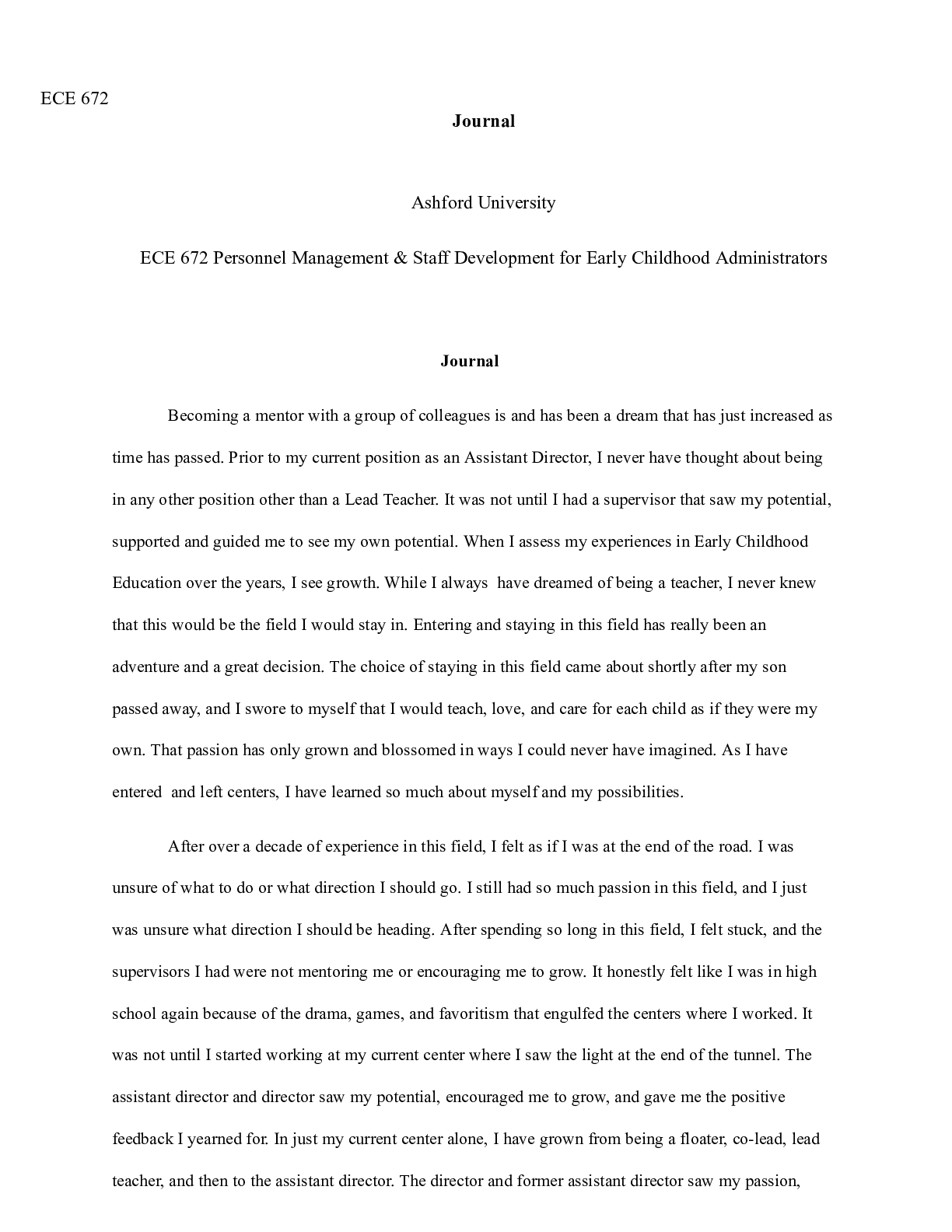 Preview image of ECE 672 Wk 2 Journal.docx document